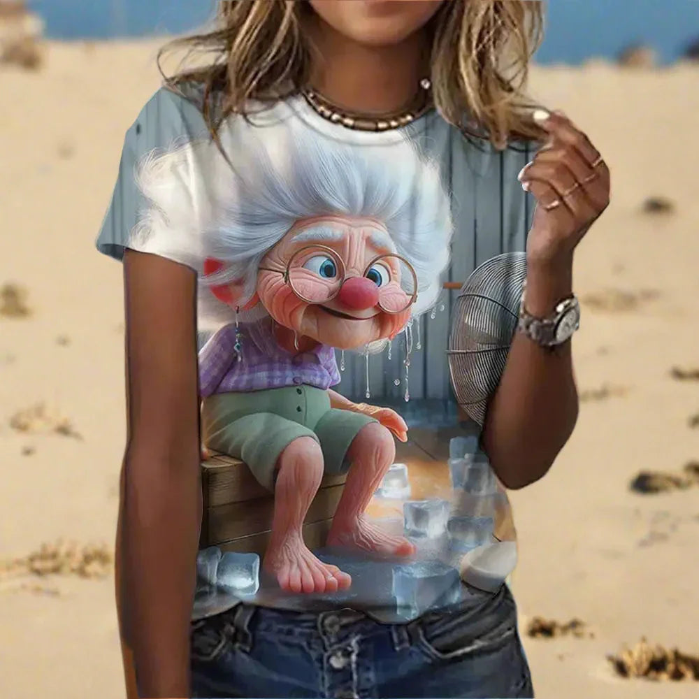 1.Granny Animation Designs T-Shirts (S - 3XL)