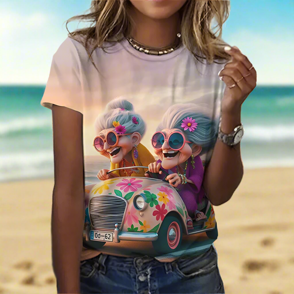 2.Granny Animation Designs T-Shirts (S - 3XL)