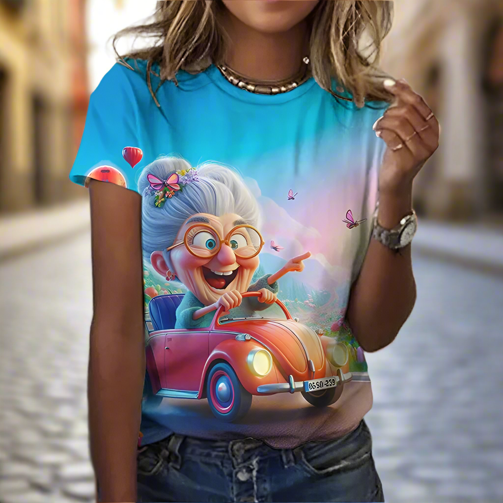 2.Granny Animation Designs T-Shirts (S - 3XL)