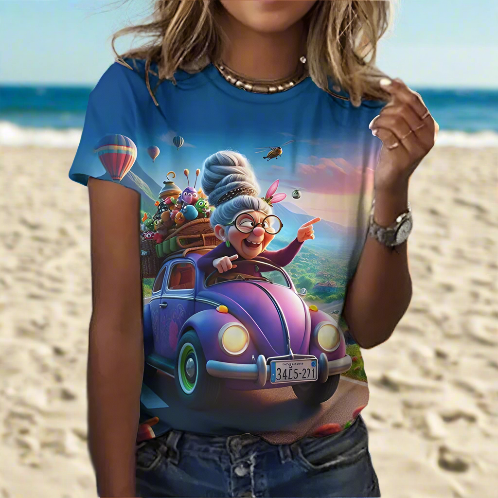 2.Granny Animation Designs T-Shirts (S - 3XL)