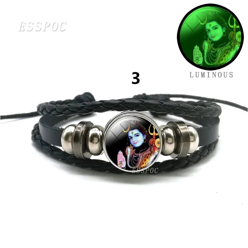 Hindu Gods And Goddesses 'Glow-In-The-Dark' Amulet Bracelets SELECTION