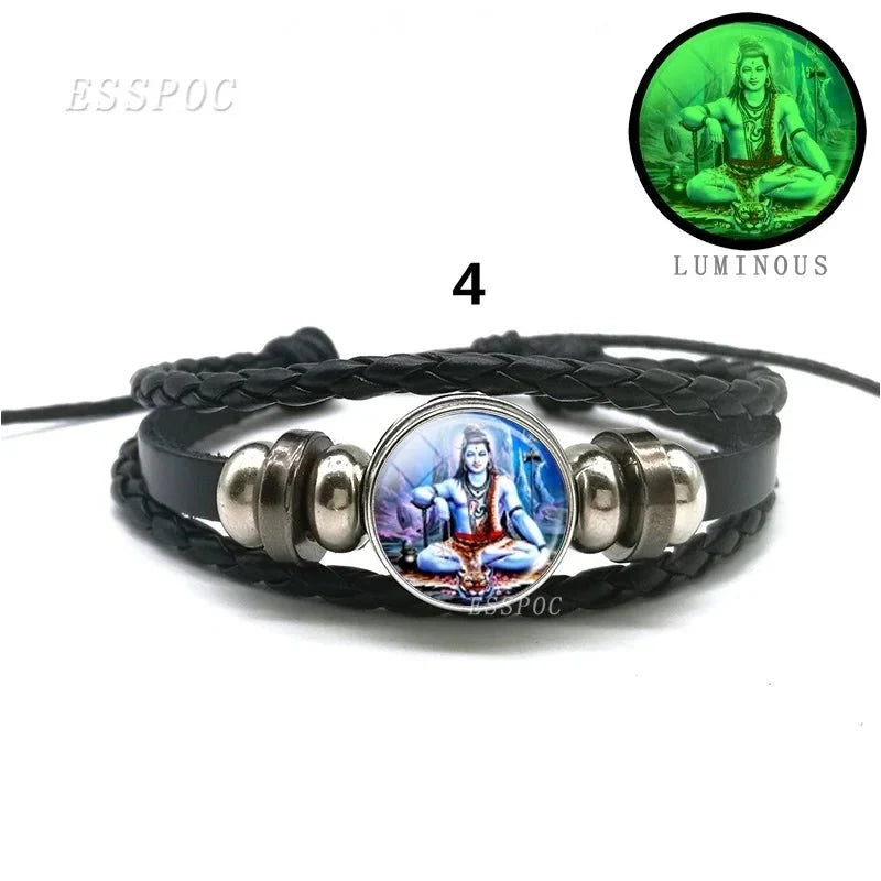 Hindu Gods And Goddesses 'Glow-In-The-Dark' Amulet Bracelets SELECTION