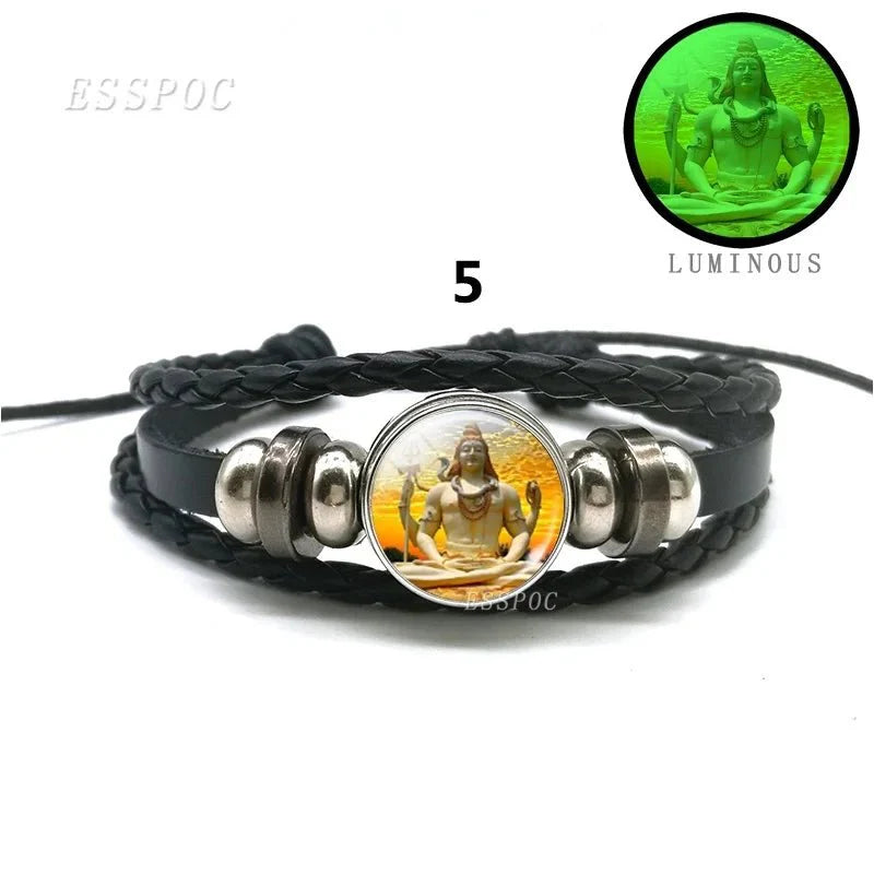 Hindu Gods And Goddesses 'Glow-In-The-Dark' Amulet Bracelets SELECTION
