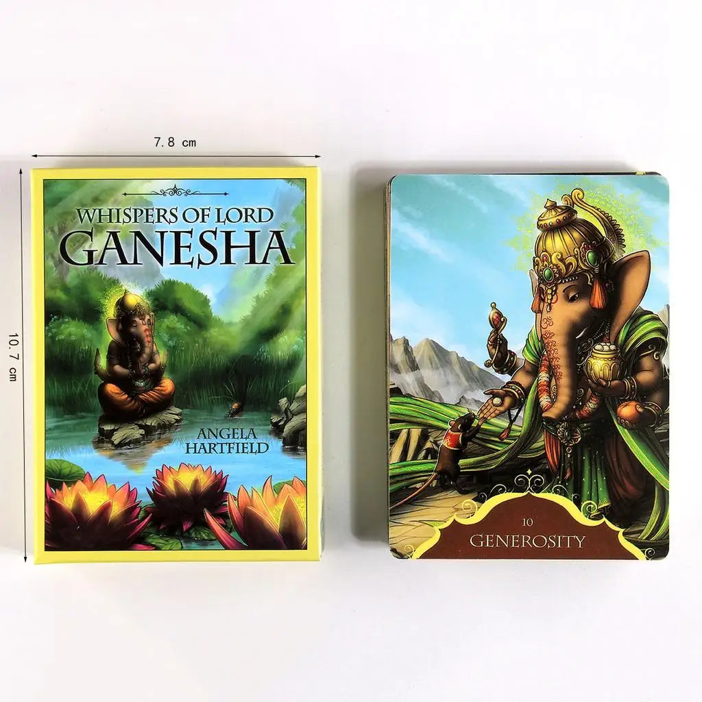 Whispers Lord Ganesha Oracle Cards with Guidebook