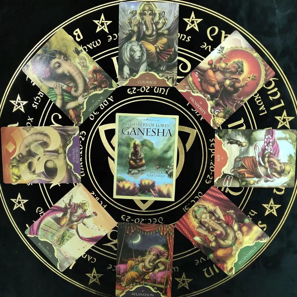 Whispers Lord Ganesha Oracle Cards with Guidebook