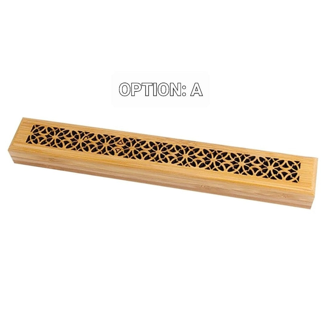 Bamboo Incense Stick HolderBamboo Burner Ash Box (Selection)