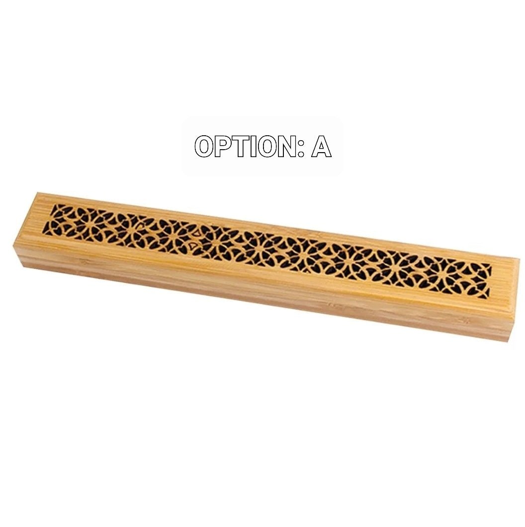 Bamboo Incense Stick HolderBamboo Burner Ash Box (Selection)
