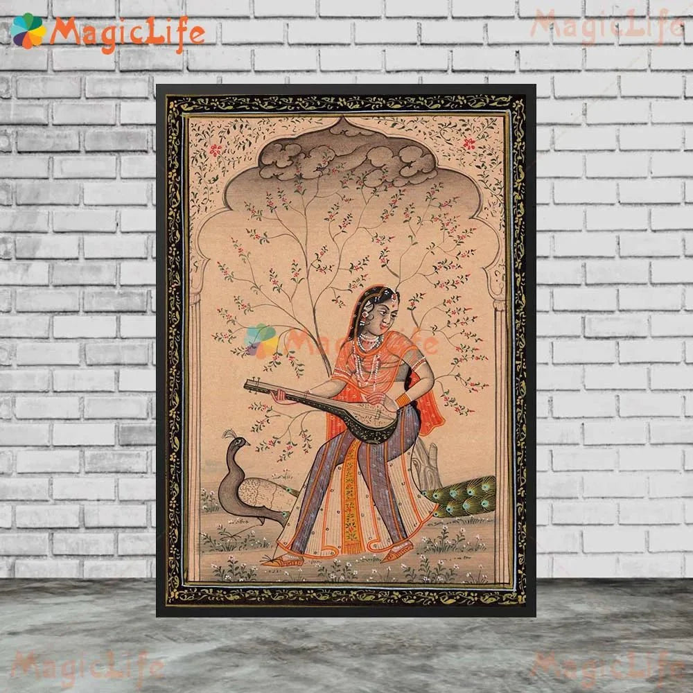 Ancient Ethnic Indian Rajasthani Princess Wall Hanging [SELECTION]