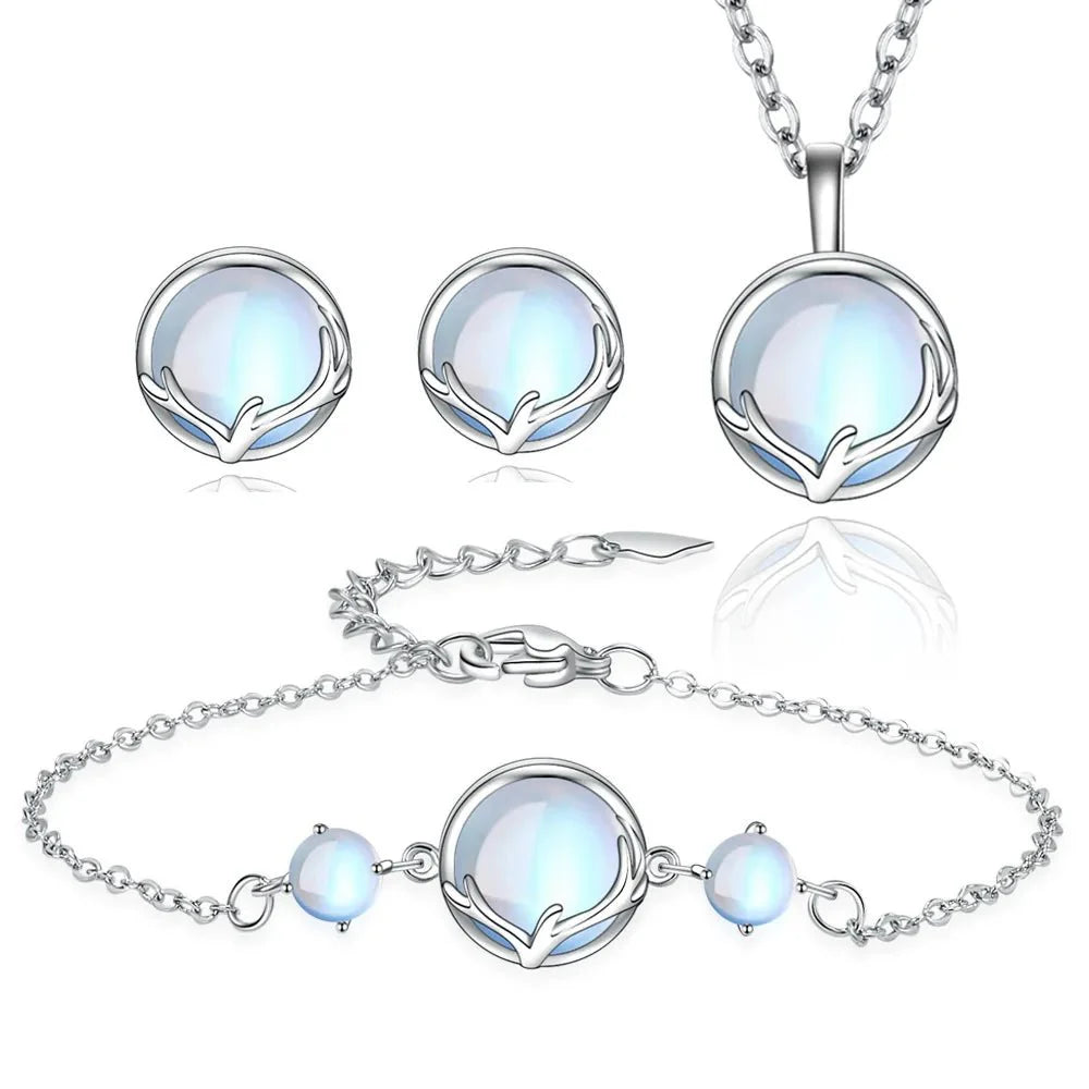 925 Sterling Silver Round Crystal Jewellery Sets SELECTION