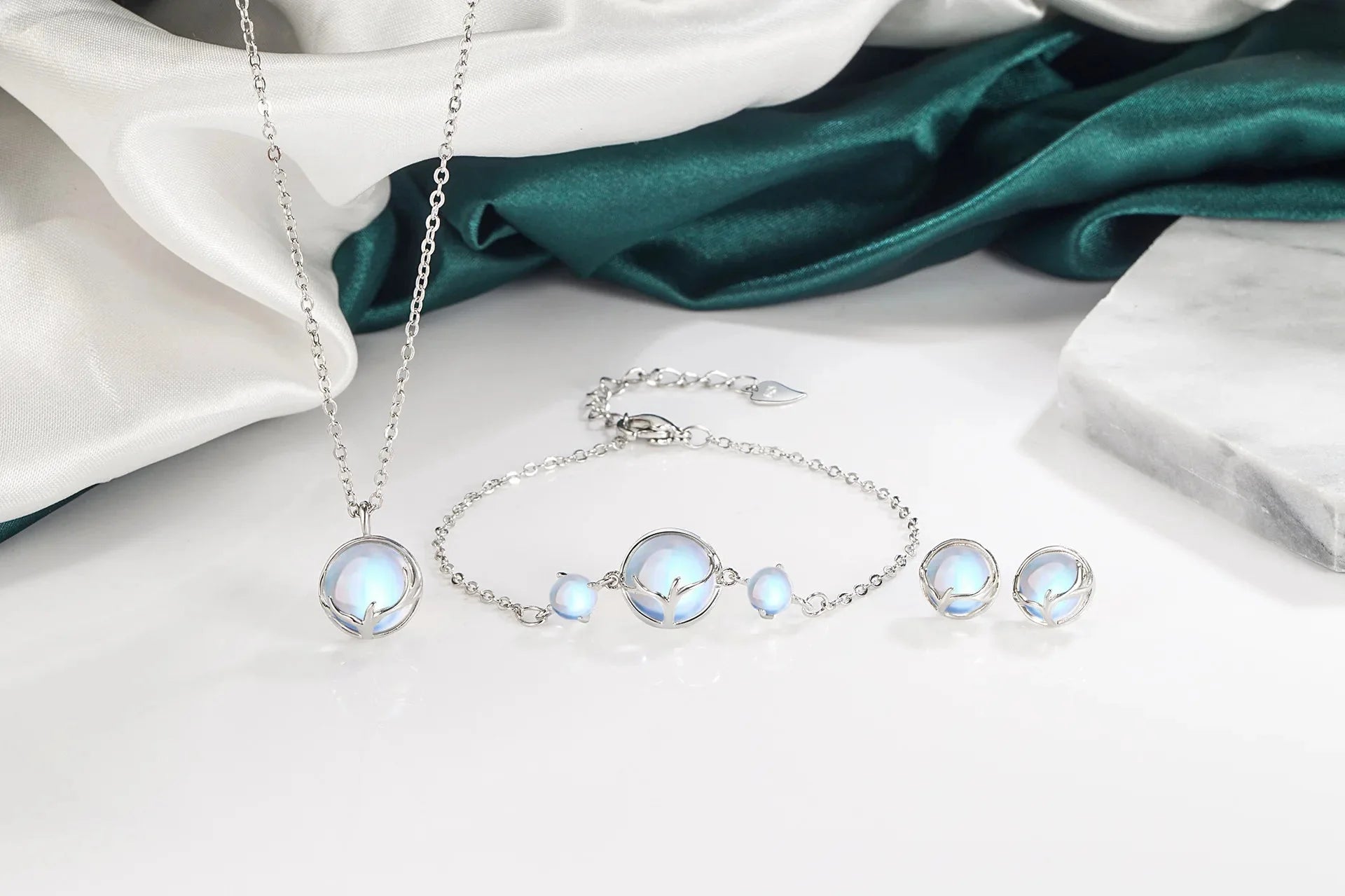 925 Sterling Silver Round Crystal Jewellery Sets SELECTION