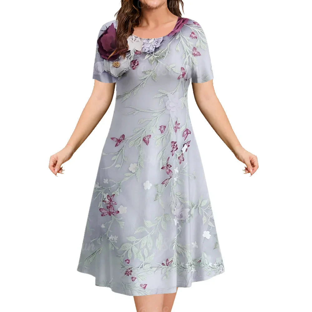 Grey Marbel Ladies Sun Dress