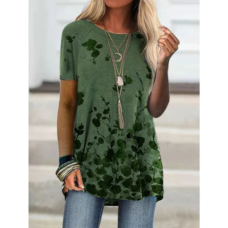 Casual Floral Tunic Tops for Women – Stylish & Comfortable Fashion Selection
