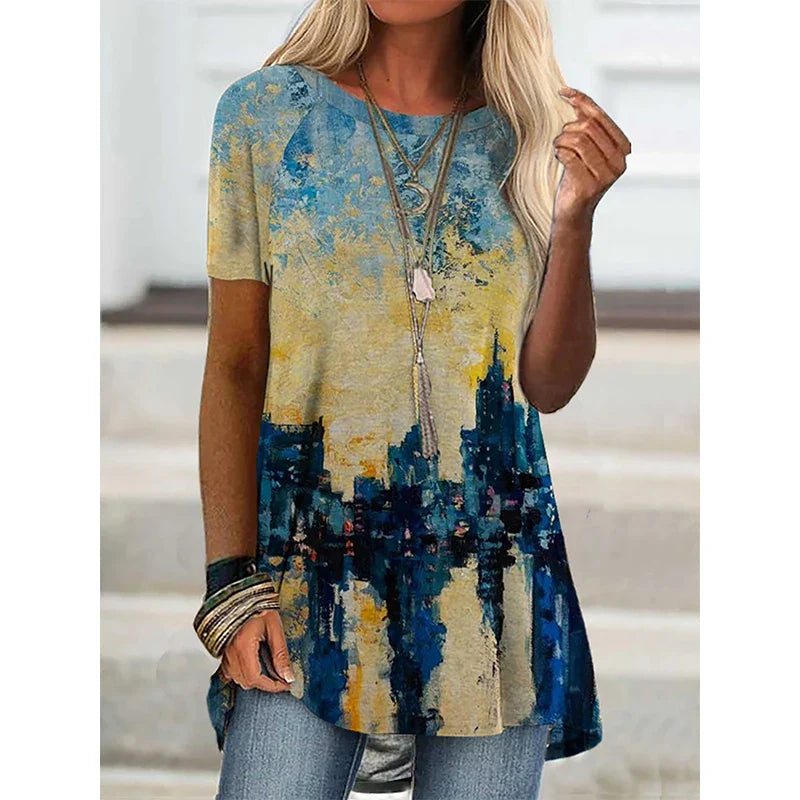 Casual Floral Tunic Tops for Women – Stylish & Comfortable Fashion Selection