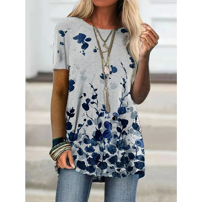 Casual Floral Tunic Tops for Women – Stylish & Comfortable Fashion Selection