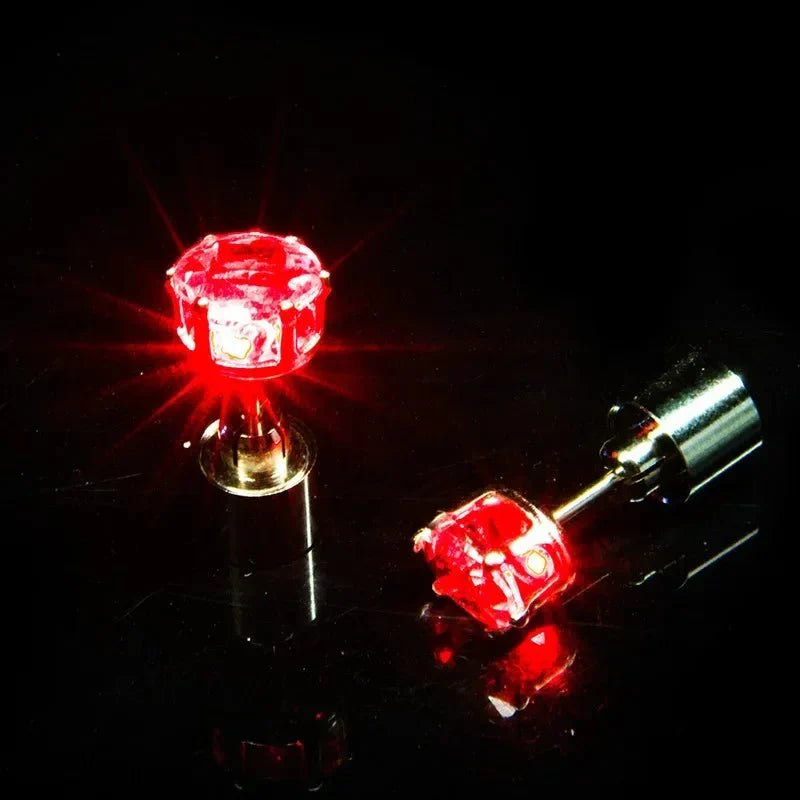 Unique Colourful LED Luminous Ear Studs SELECTION