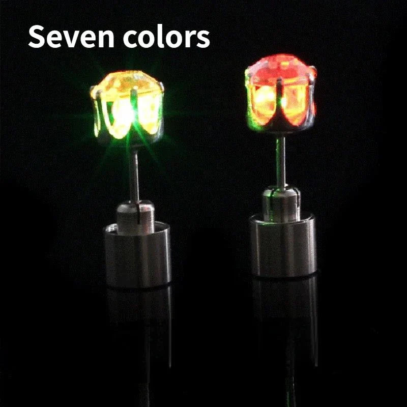Unique Colourful LED Luminous Ear Studs SELECTION