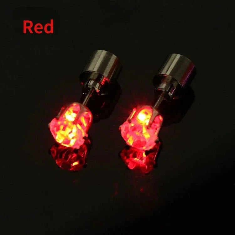 Unique Colourful LED Luminous Ear Studs SELECTION