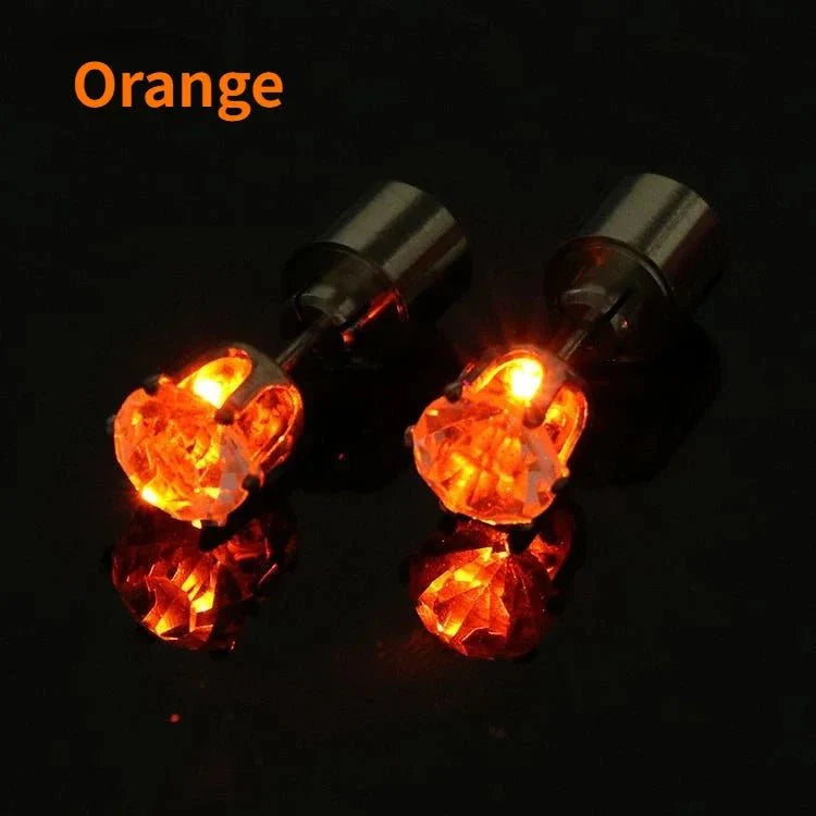 Unique Colourful LED Luminous Ear Studs SELECTION