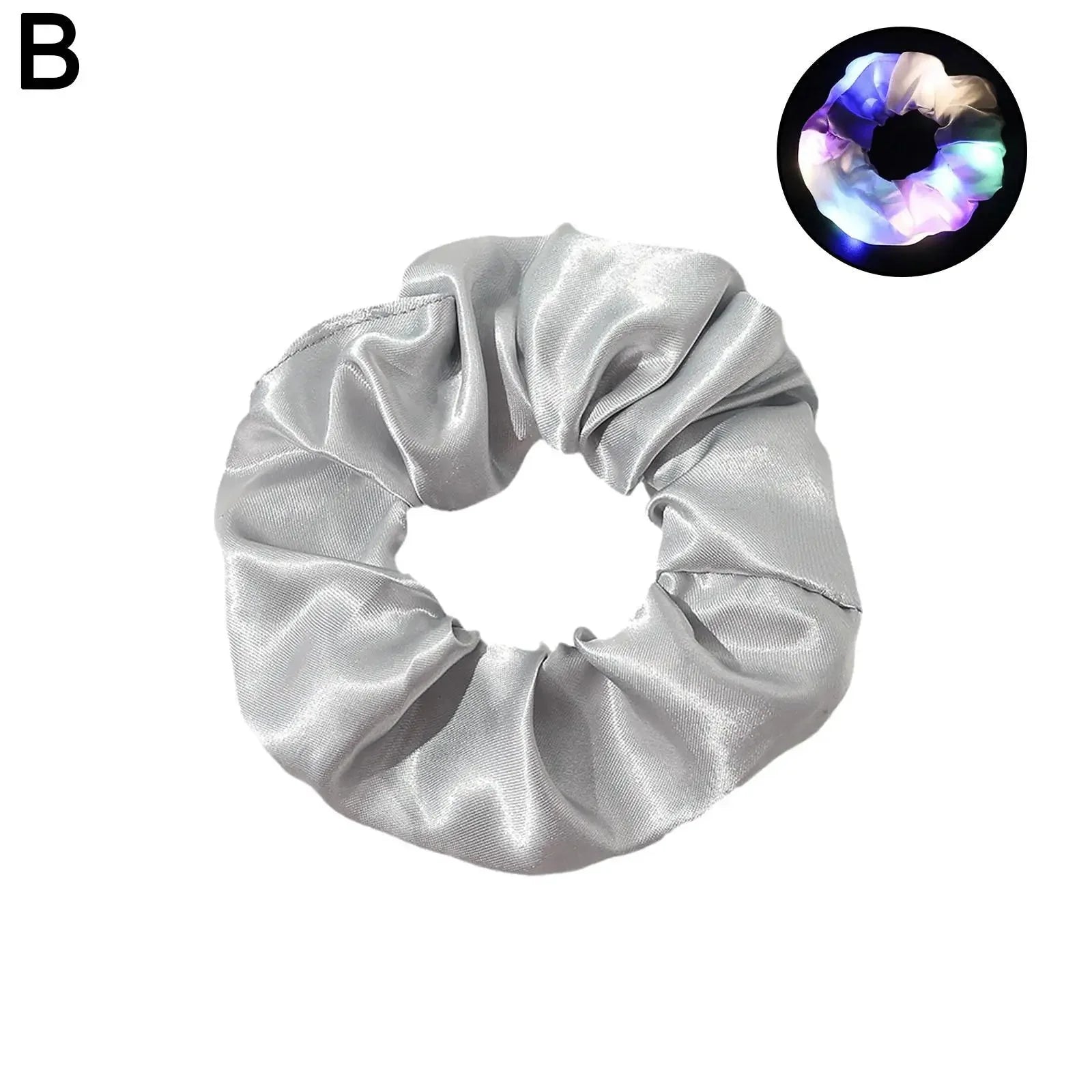 LED Luminous Glow In The Dark Elastic Hair Band SELECTION