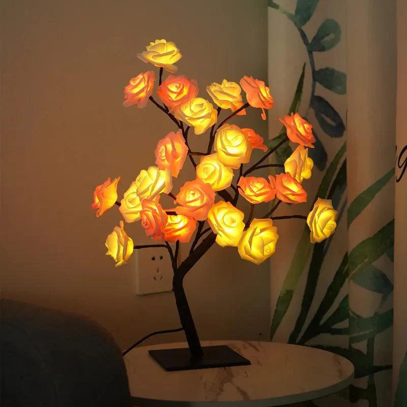 Rose Flowers Bush LED Table Lights