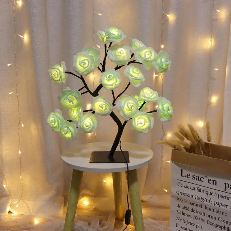 Rose Flowers Bush LED Table Lights