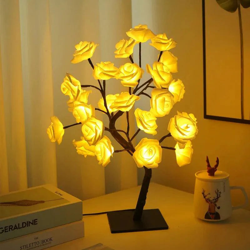 Rose Flowers Bush LED Table Lights