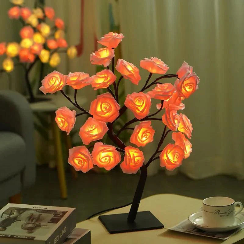 Rose Flowers Bush LED Table Lights