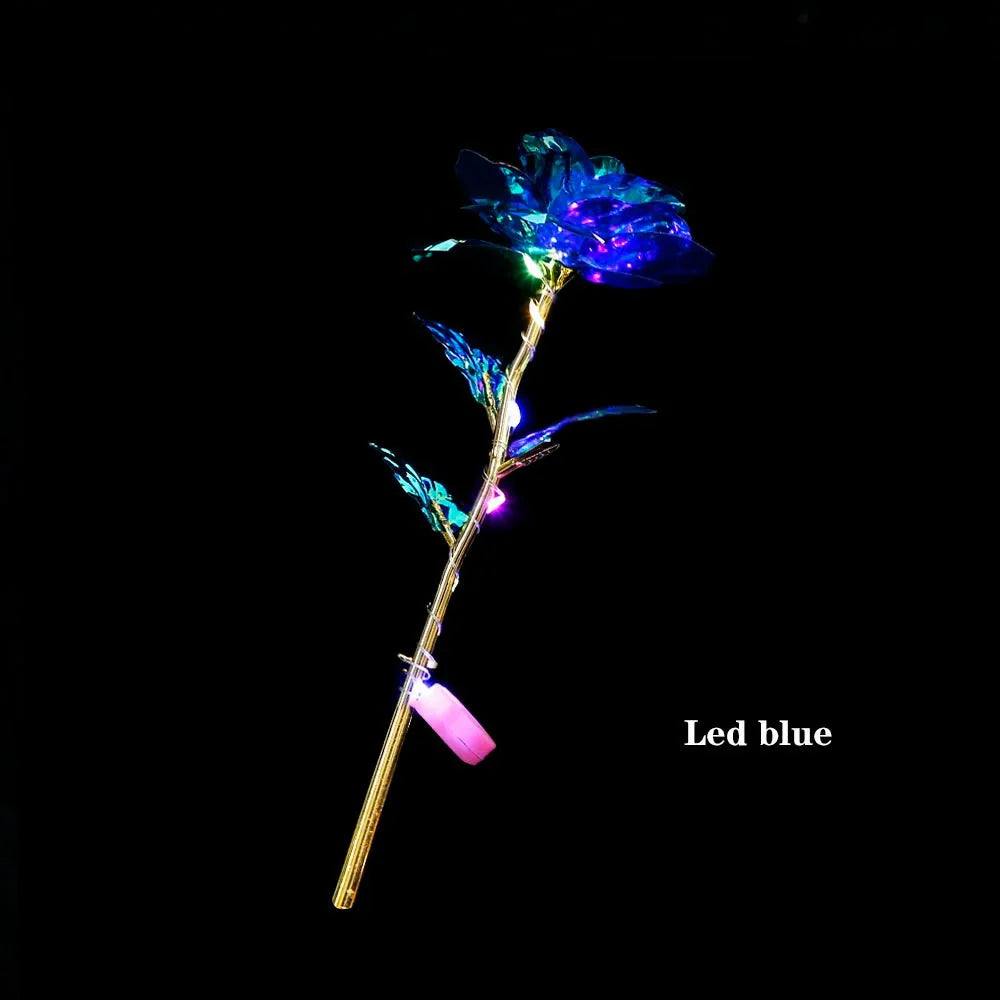 LED 24K Foil Plated Roses