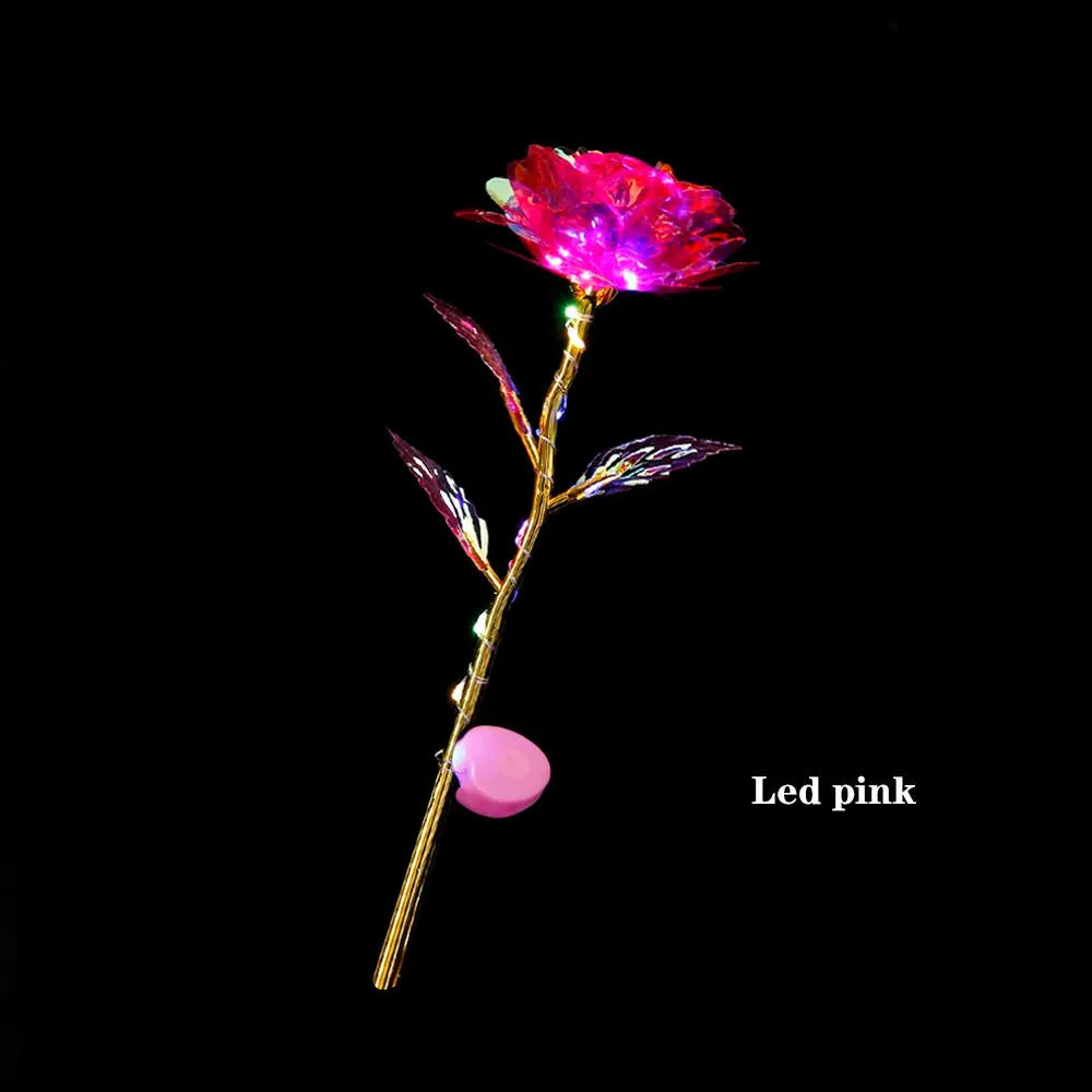 LED 24K Foil Plated Roses