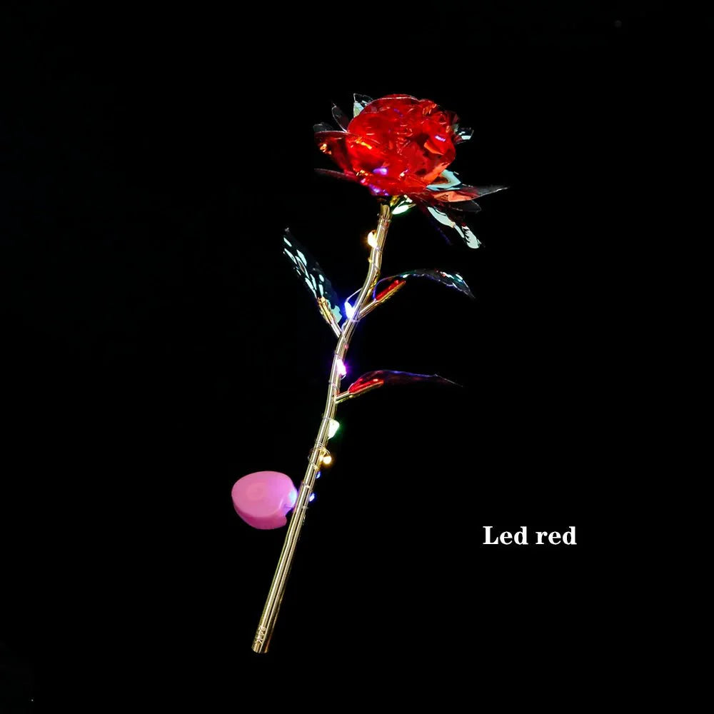LED 24K Foil Plated Roses