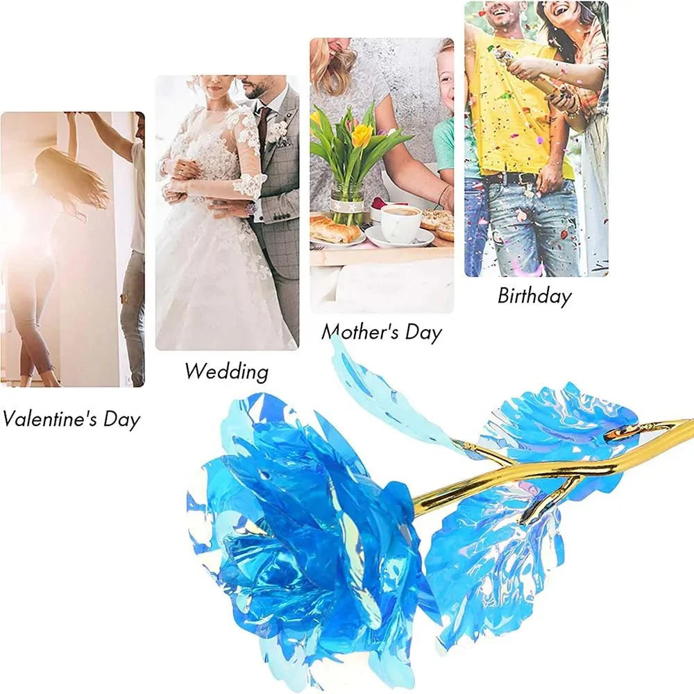 LED 24K Foil Plated Roses