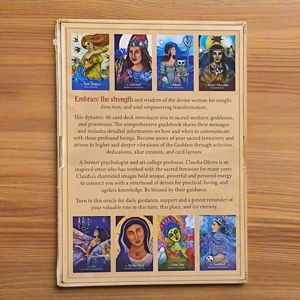 Sacred Mothers Of Goddesses Oracle Cards with Guidebook