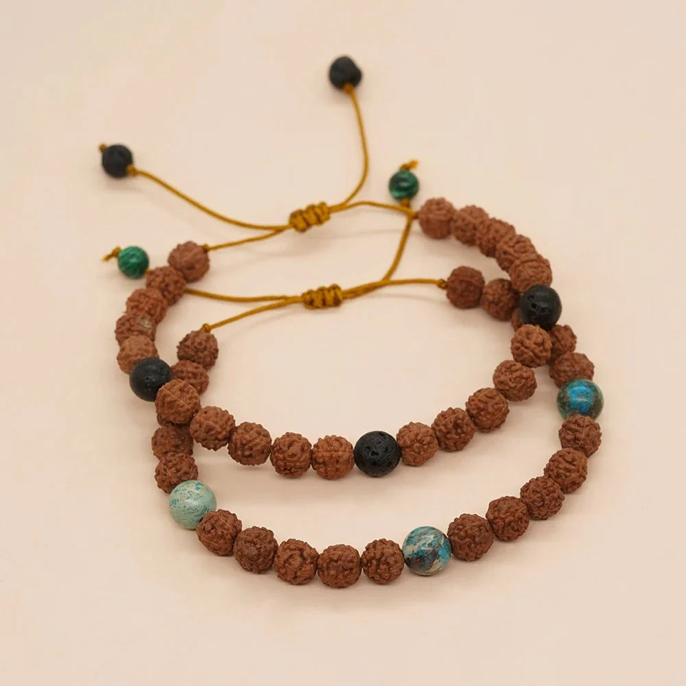 Rudraksha Bead Bracelets [Chakra balance & Evil Eye Removal] SELECTION
