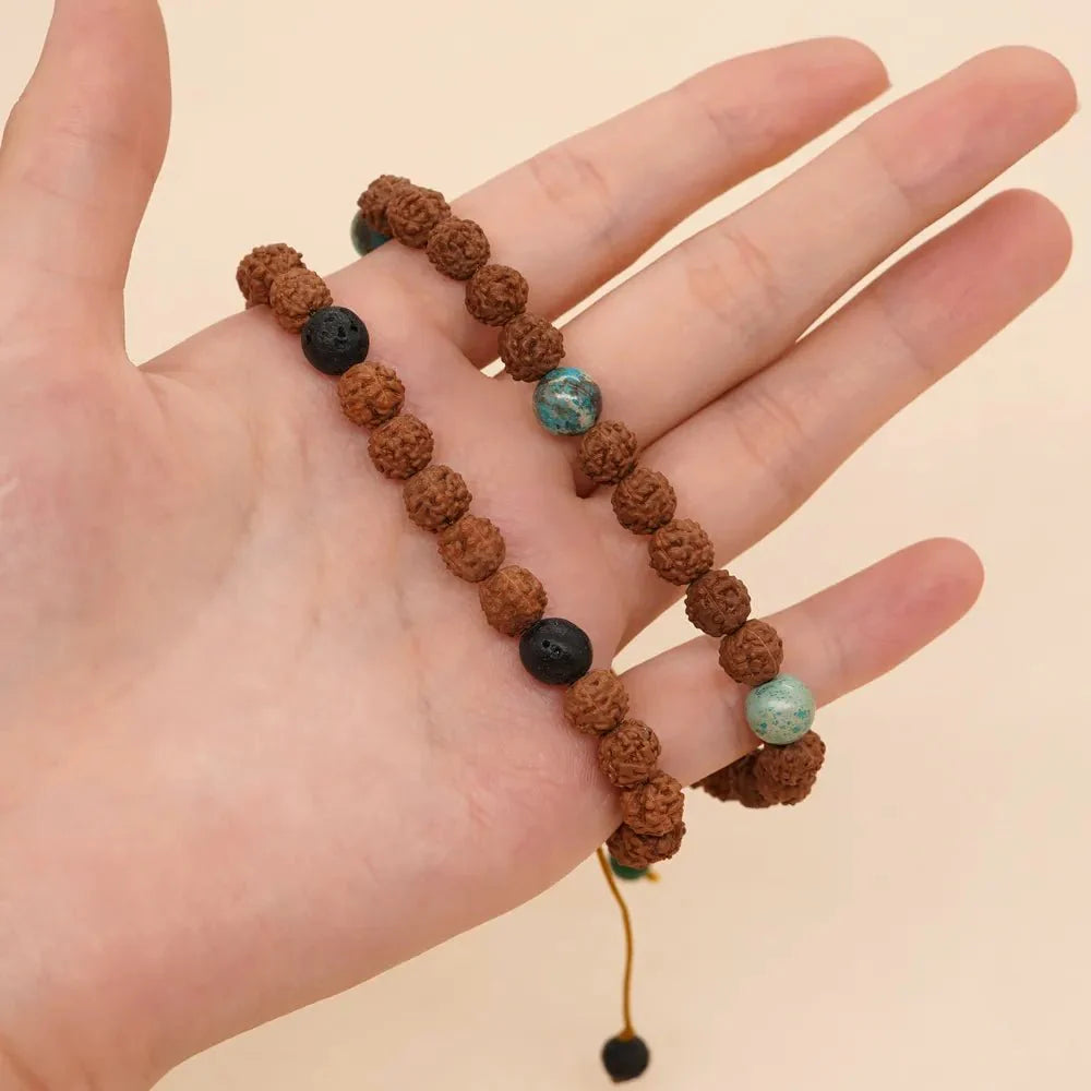 Rudraksha Bead Bracelets [Chakra balance & Evil Eye Removal] SELECTION