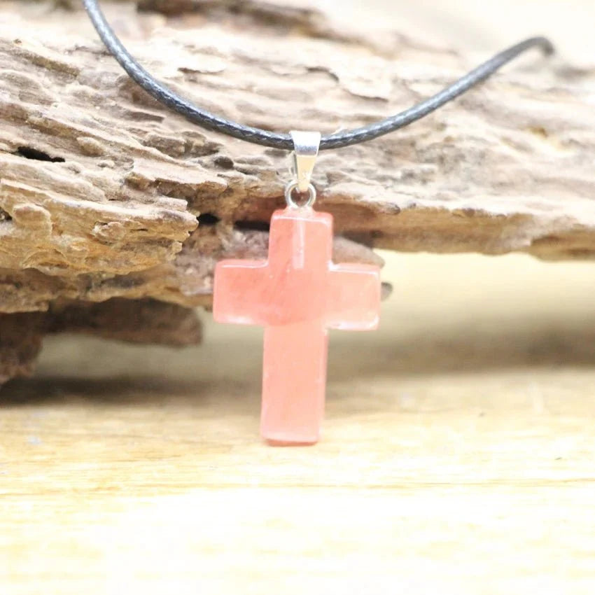 Crystal Quartz Cross Shape Pendant SELECTION