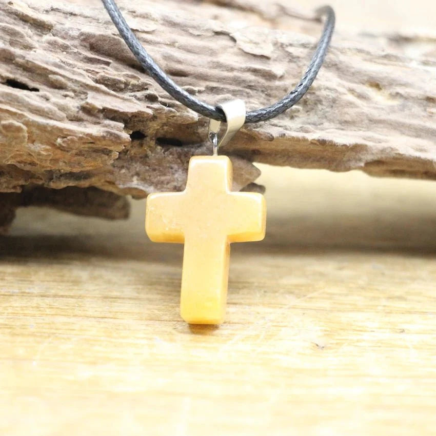 Crystal Quartz Cross Shape Pendant SELECTION