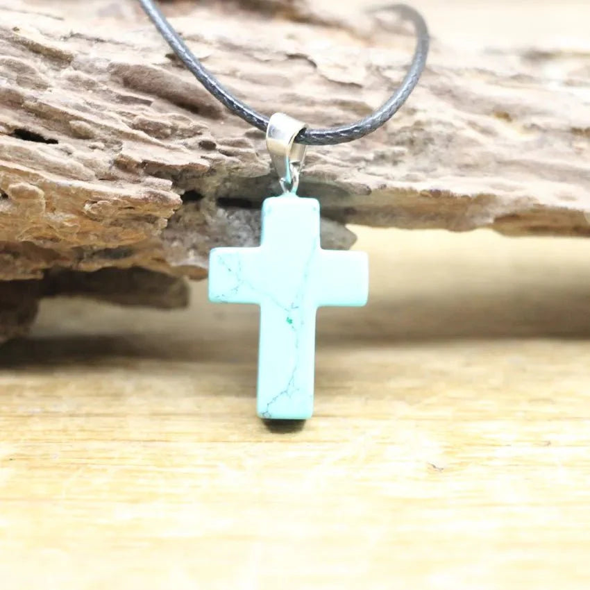 Crystal Quartz Cross Shape Pendant SELECTION