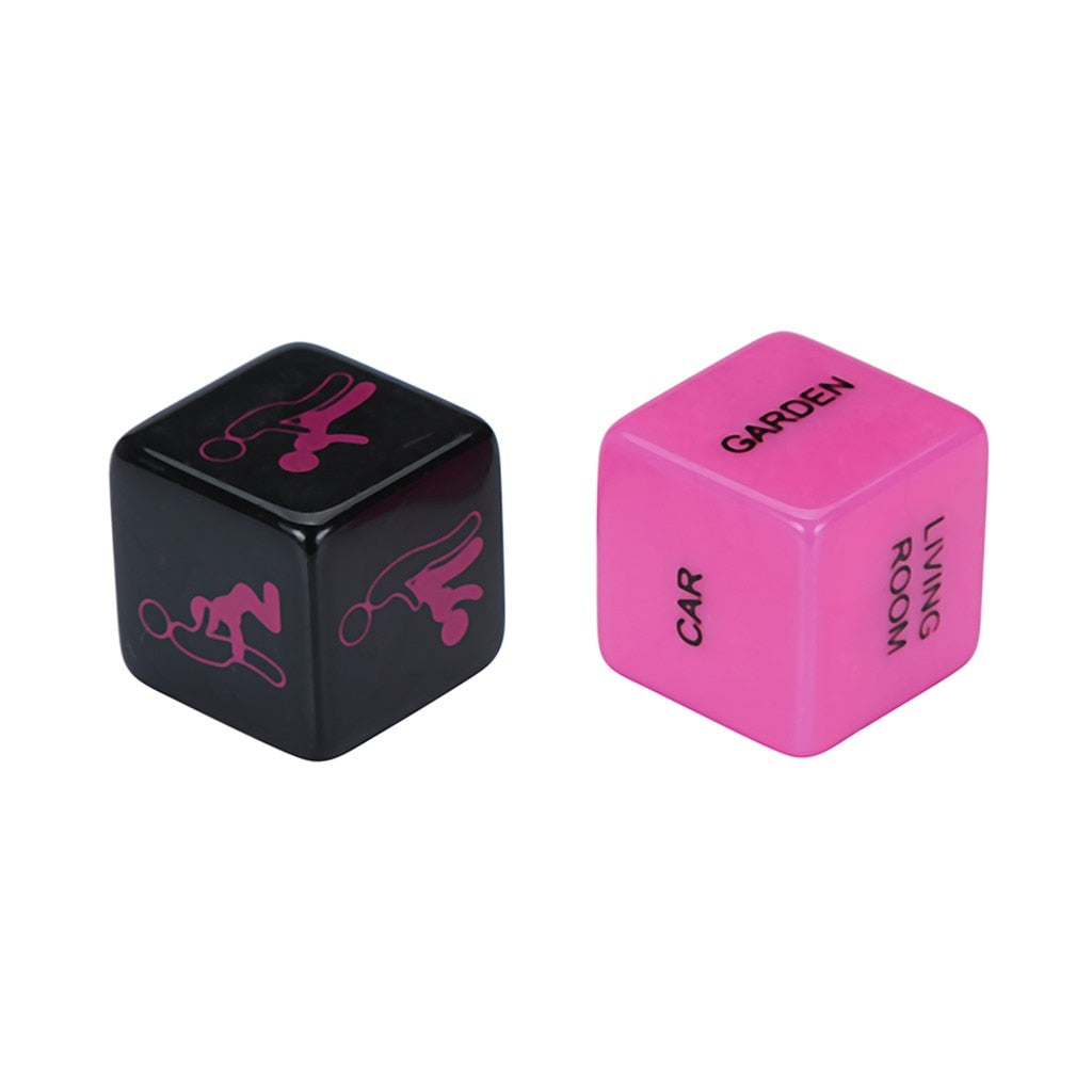 2-Piece Love Posture Dice Set for Couples - Fetish and Erotic Sex Toys for Romantic Play