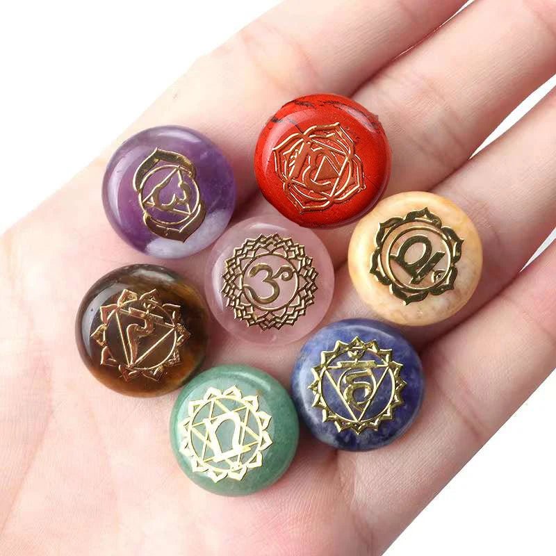 7Pcs Seven Chakras Healing Gemstones