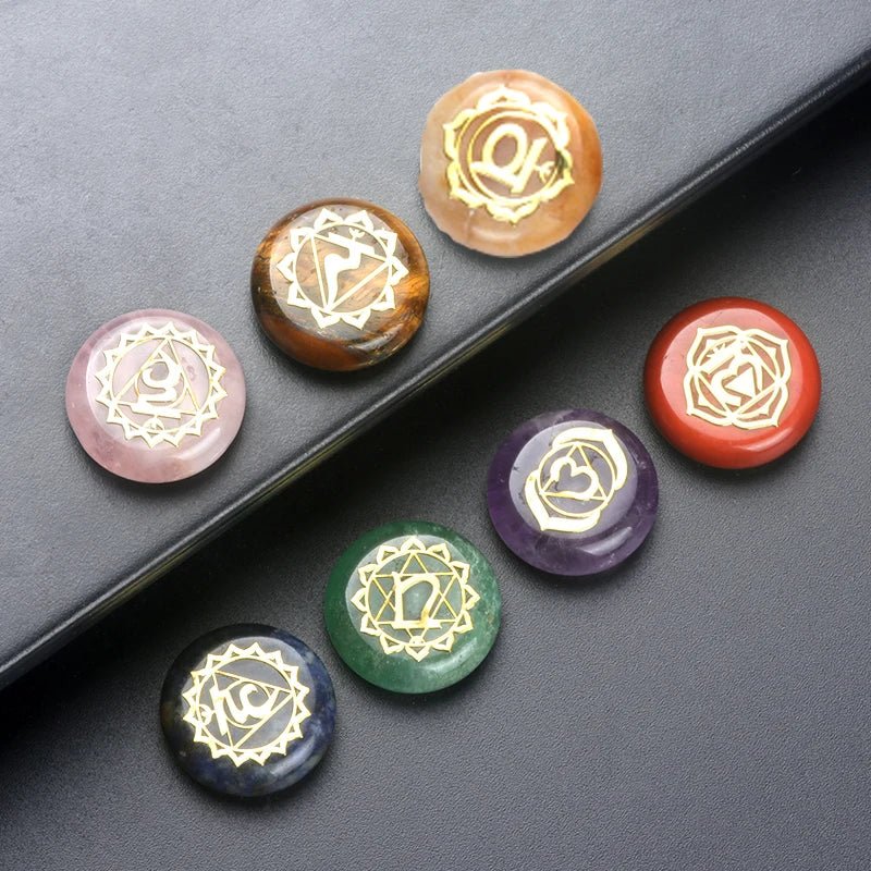 7Pcs Seven Chakras Healing Gemstones