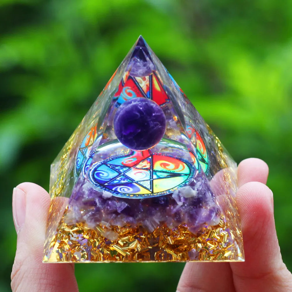 Crystals Stone Orgone Energy Generator Pyramid SELECTION