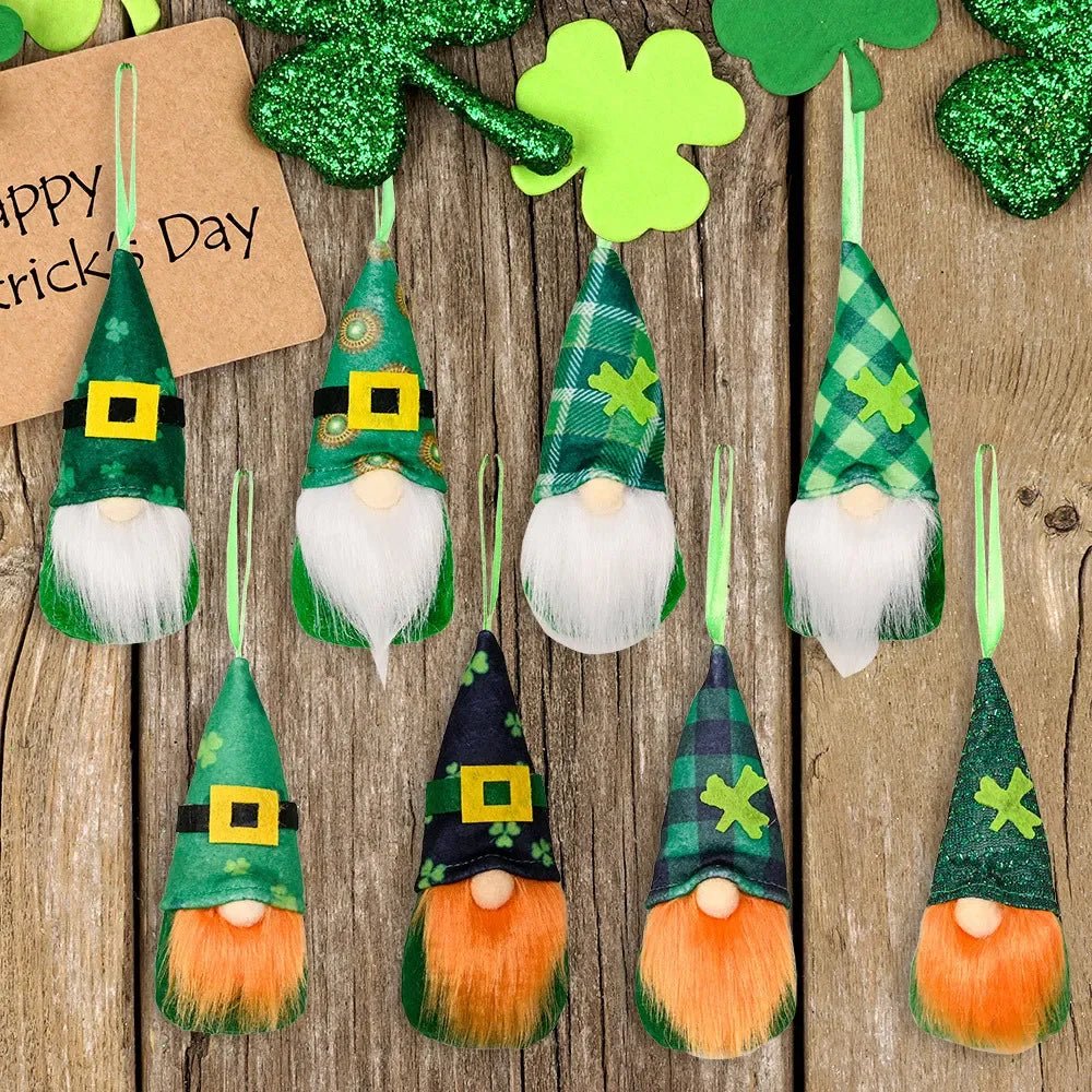 22 Styles St Patrick's Day Decorations Plush Gnome Green Faceless Doll Irish Day Party Decor Saint Patrick Ornaments Irish Gifts