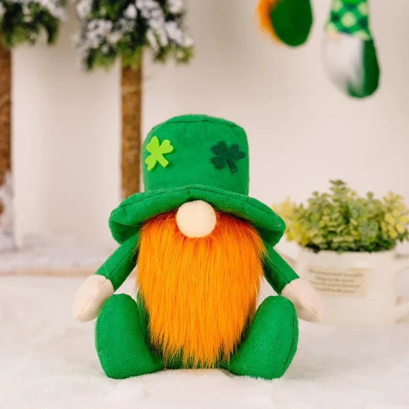22 Styles St Patrick's Day Decorations Plush Gnome Green Faceless Doll Irish Day Party Decor Saint Patrick Ornaments Irish Gifts