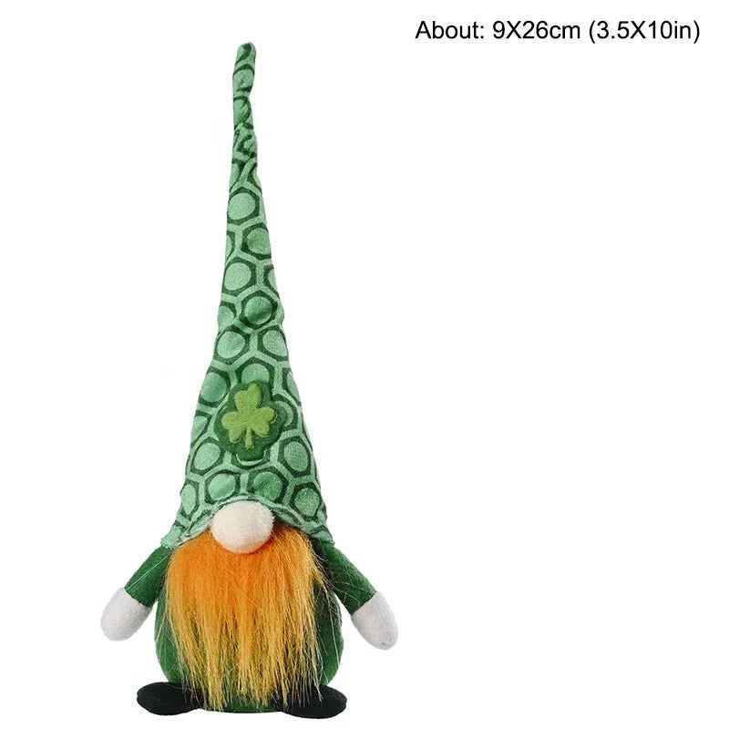 22 Styles St Patrick's Day Decorations Plush Gnome Green Faceless Doll Irish Day Party Decor Saint Patrick Ornaments Irish Gifts