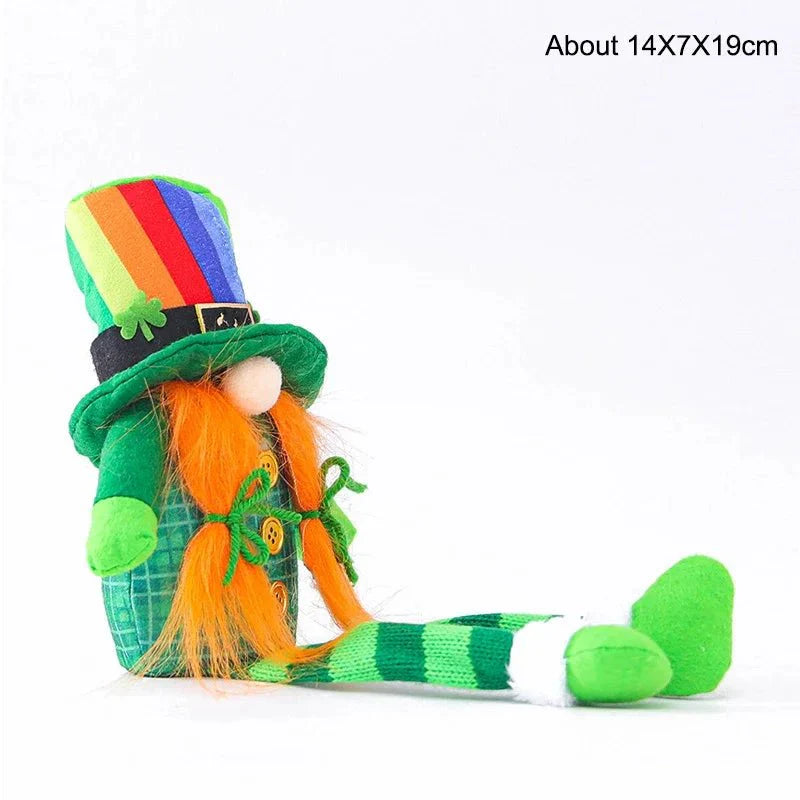 22 Styles St Patrick's Day Decorations Plush Gnome Green Faceless Doll Irish Day Party Decor Saint Patrick Ornaments Irish Gifts