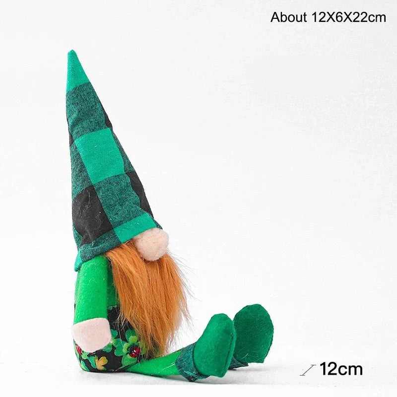 22 Styles St Patrick's Day Decorations Plush Gnome Green Faceless Doll Irish Day Party Decor Saint Patrick Ornaments Irish Gifts