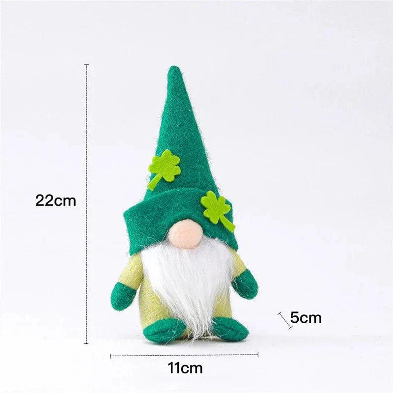 22 Styles St Patrick's Day Decorations Plush Gnome Green Faceless Doll Irish Day Party Decor Saint Patrick Ornaments Irish Gifts