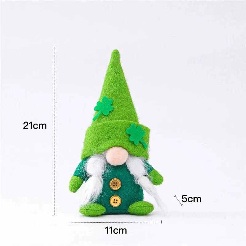 22 Styles St Patrick's Day Decorations Plush Gnome Green Faceless Doll Irish Day Party Decor Saint Patrick Ornaments Irish Gifts