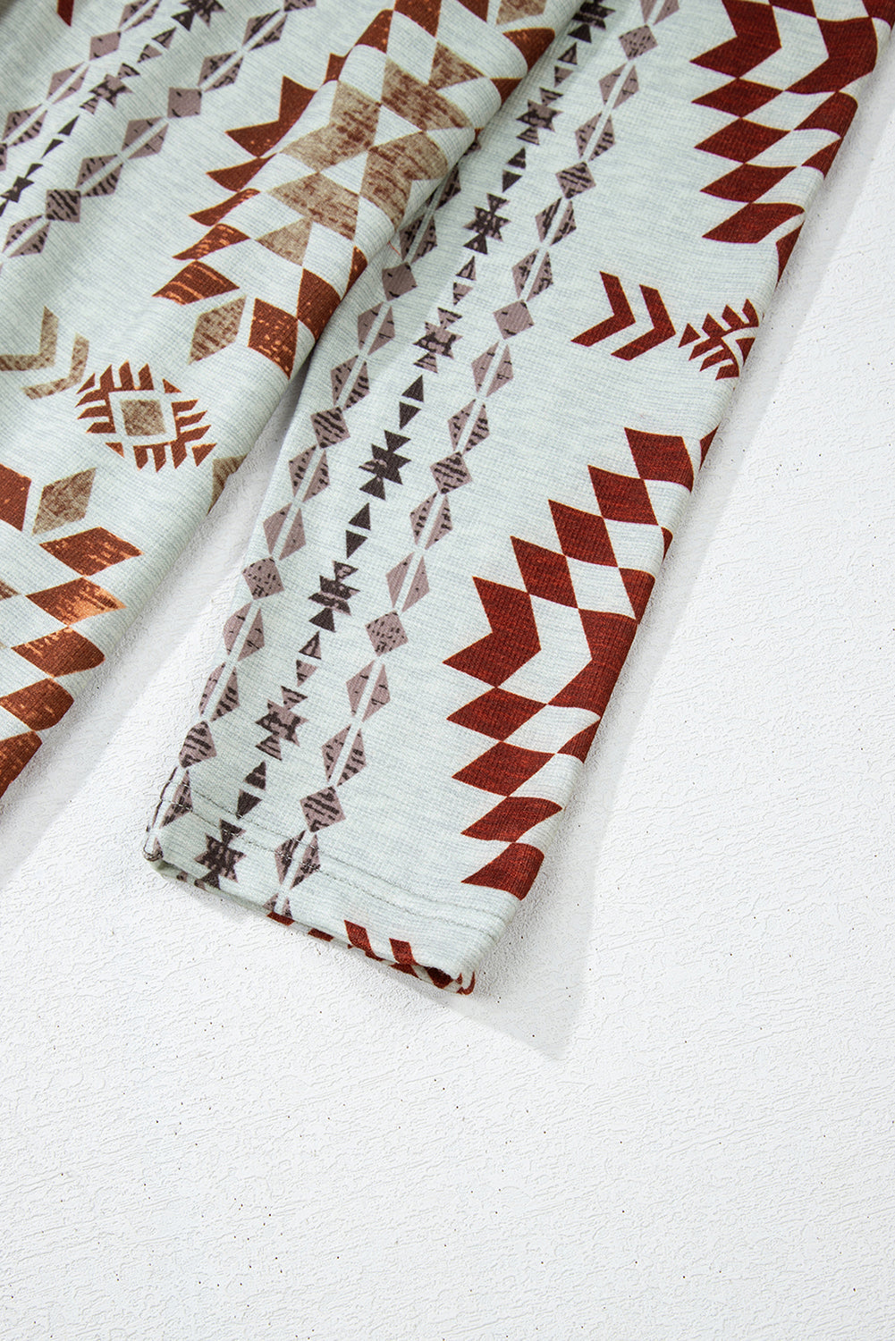 Cozy Western-Style Cardigan with Aztec Pattern