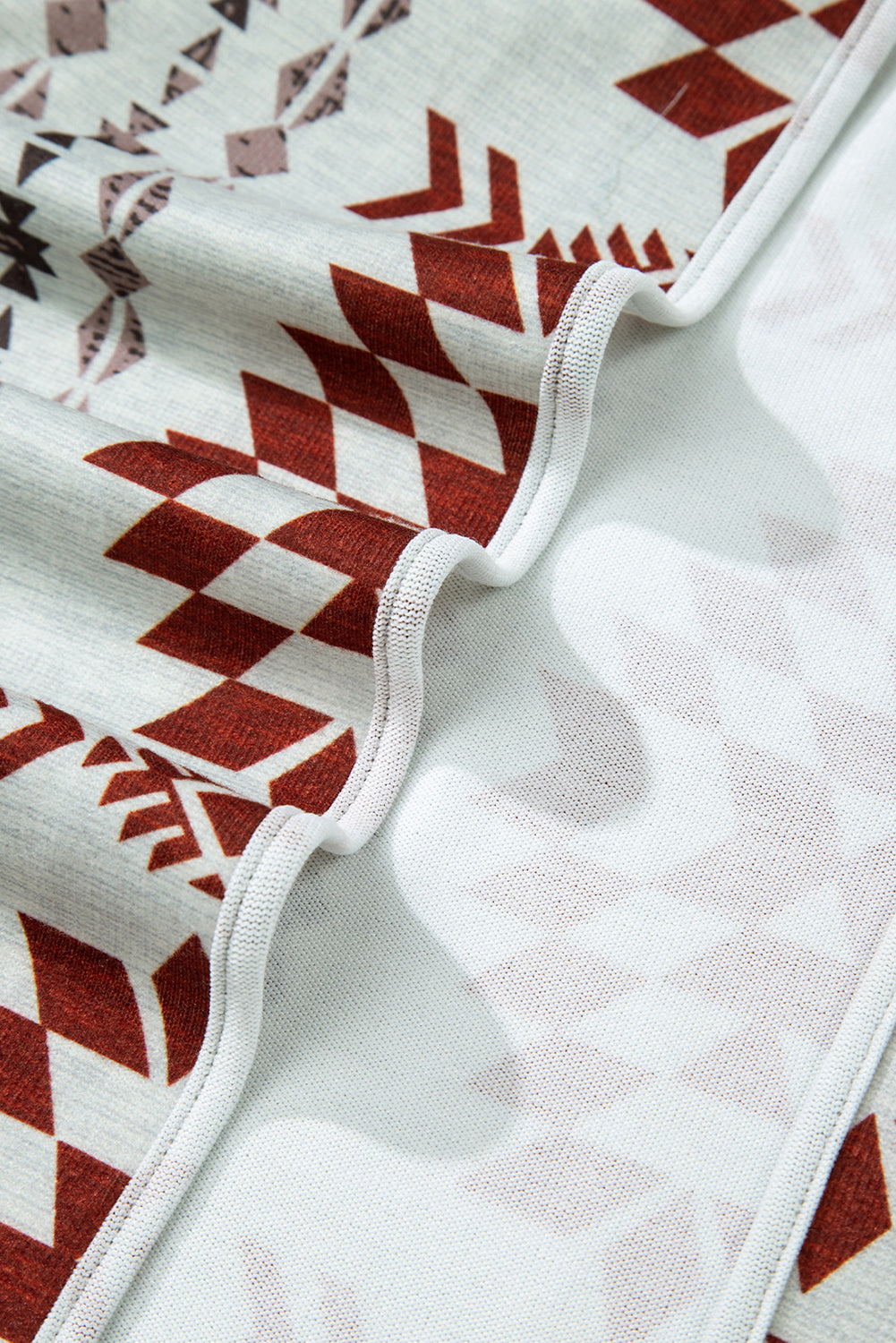 Cozy Western-Style Cardigan with Aztec Pattern